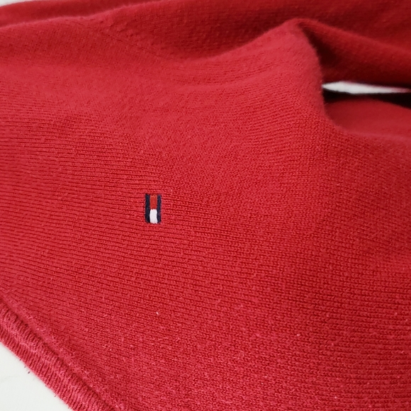Tommy Hilfiger Red Pullover Sweater Size L - Picture 3 of 6